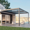 12' X 16' Pergo-Lux Privacy Motorized Louvered Roof with WPC Decking