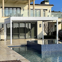  Swimming Pool Gazebo; Aluminium Garden Pergola; Remote Control Metal Pergola 