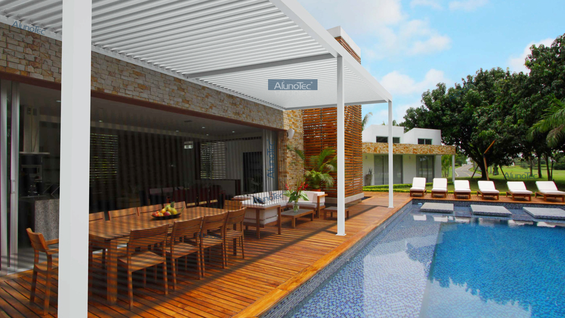 Smart Louver System; Pivoting Louvers; Pergola Supplier