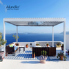 12' X 16' Pergo-Lux Privacy Motorized Louvered Roof with WPC Decking