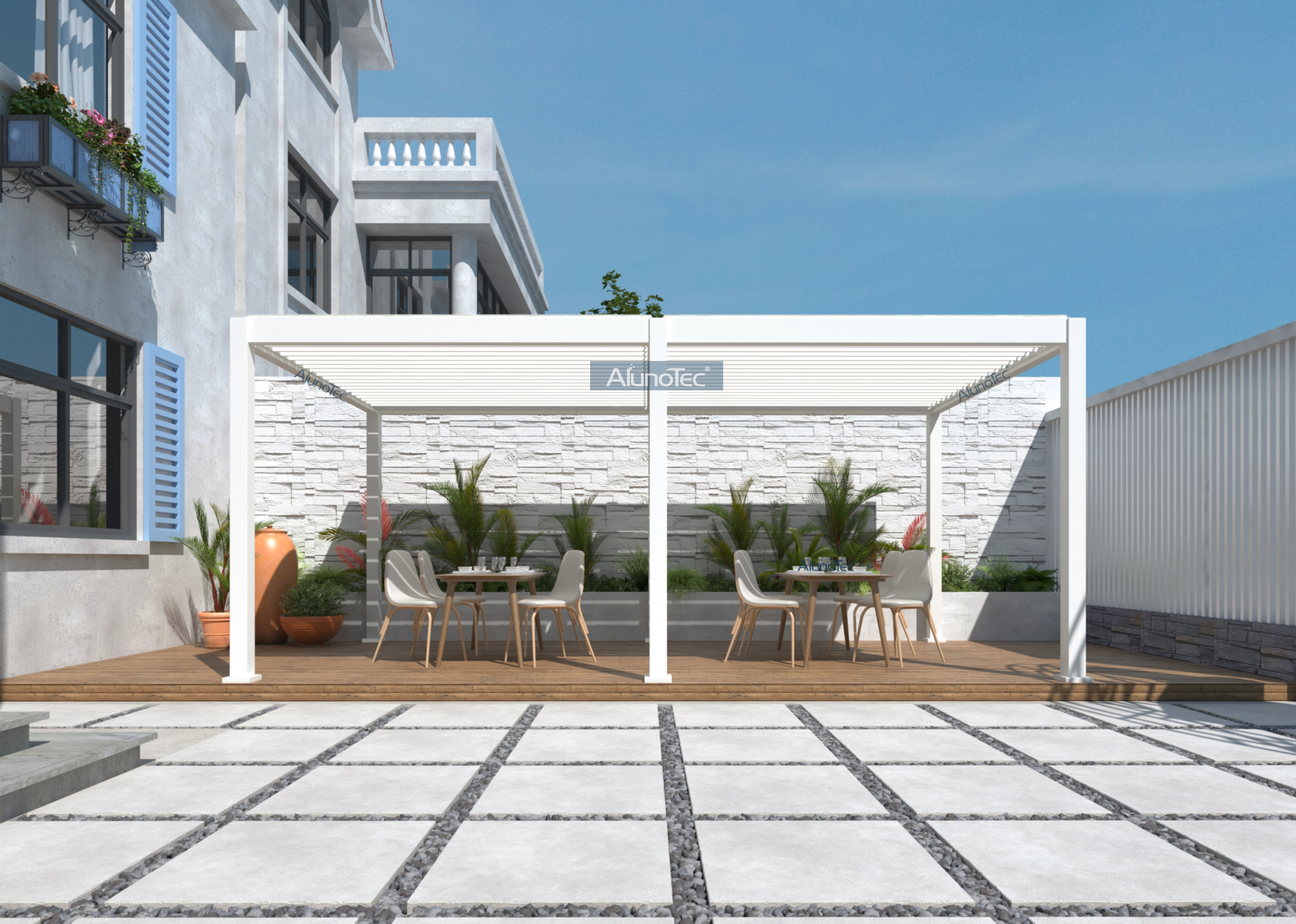 Luxury Living Room Pergola; Smart Pergola; Pergola Modern Design