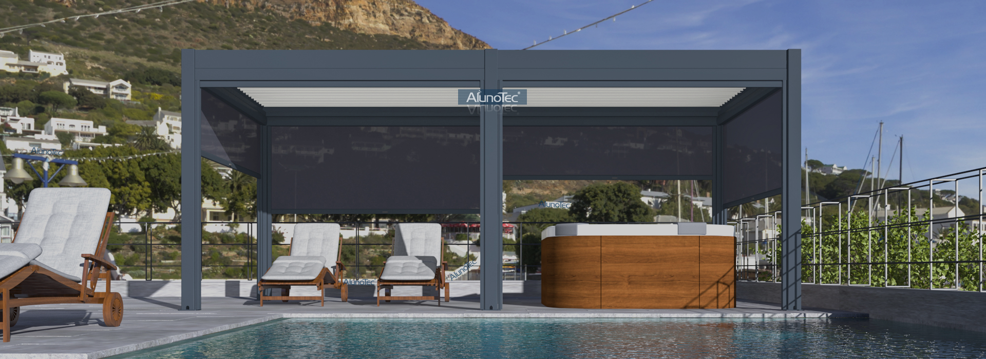 SPA Pergola; Luxury Pergola; Comfortable Gazbeo